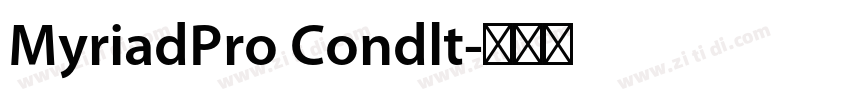 MyriadPro Condlt字体转换